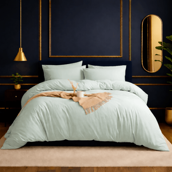 100% Duvet Cover Set 3pcs – Soft Breathable Quilt Cover with 2 Pillowcases, Hotel Quality Natural Bedding Set for All Seasons