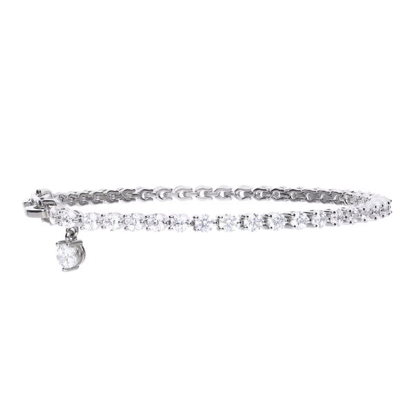 Diamonfire Sterling Silver Cubic Zirconia Tennis Bracelet