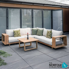 Norfolk Leisure Living Darlington Deep Seating Corner Patio Set