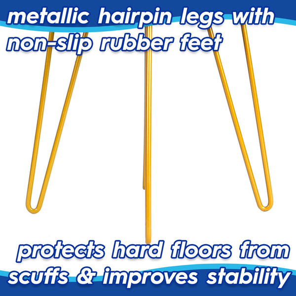 Round Boucle Storage Footstool - Cream H46 x D37cm Living Room Dressing Table Footstool Ottoman Pouffe Chair Seat