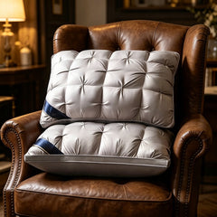 2pcs Cool and Breathable Tofu Pillow - Relax the Neck Support, Enjoy a Comfortable Sleep at Home, in the Bedroom or in the Hotel - Perfect Holiday Gift