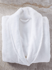 Luxury Unisex Shawl Collar 100% Cotton Terry Towelling Bath Robe Dressing Gown Hotel Quality Bathrobes