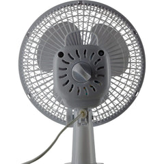 Schallen Grey Mini Table Fan Office Desk Home 6 Inch Small Electric Desk Fan Portable Air Cooling Fan Quiet Mini Desktop Fan with Tilt Function Worktop Office Home Bedroom PC Cooling Fan Compact Lightweight Air Circulator UK Plug Grey Black or White Porta