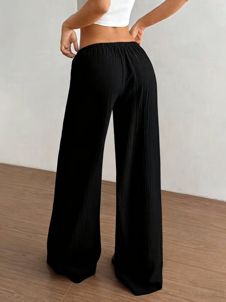 Two-Piece Set Women'S Elegant Trousers Casual Straight-Leg Pants