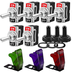Gebildet Metal Toggle Switch 25A 12VDC/15A 24VDC/10A 250VAC/ 15A 125VAC SPST On/Off 2Pin 2 Position