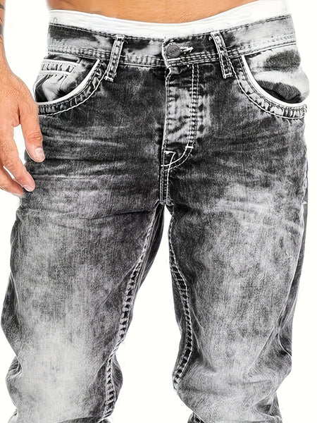 American Snowflake Jeans, Fashionable and Versatile Straight-Leg Pants