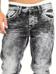 American Snowflake Jeans, Fashionable and Versatile Straight-Leg Pants