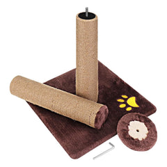 Cat Scratching Post 62CM Pole Scratcher Tree Scratch Post Woven Sisal Tall