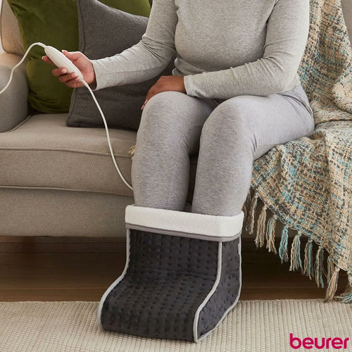 Beurer FW20 Cosy Electric Heated Foot Warmer, Grey
