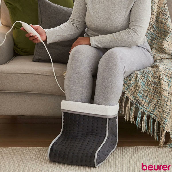 Beurer FW20 Cosy Electric Heated Foot Warmer, Grey
