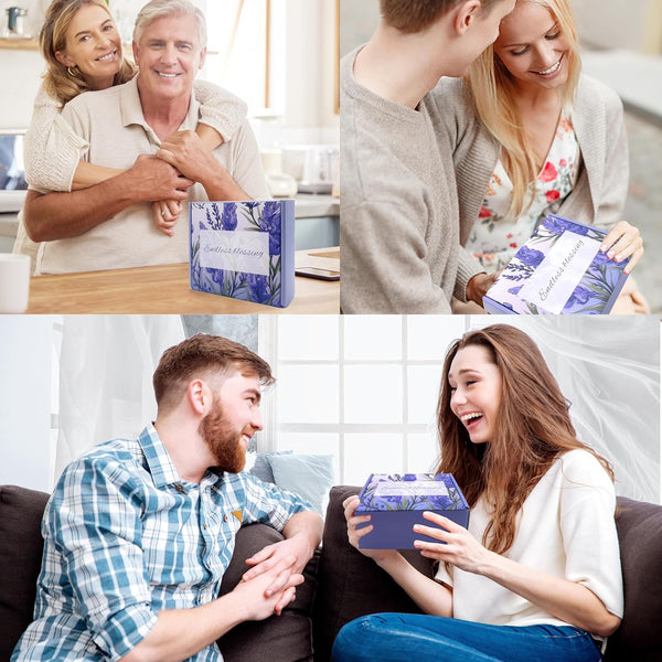 Pamper Birthday Gifts for Women, Unique Friend Gifts for Her, Lavender Self Care Get Well Soon Gifts Set for Mum Sister Wife, Spa Bath Set Bath Bombs Present, Christmas Valentines Mothers Day Gift Box