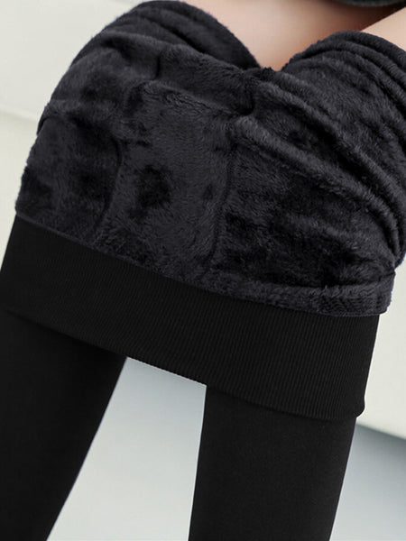 Thermal Leggings Thick Winter Ladies Lined Warm High Waist Tummy Control
