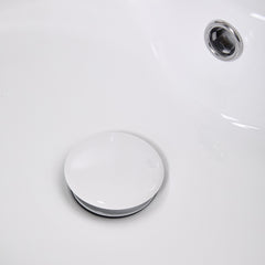 Bathroom Counter Top Sink Cloakroom Toilet Hand Washing Bowl Basin with Waste Pipe Kits Round Ceramic Sink 400*400*155mm