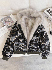 Autumn and Winter Women's Furry Jacket Coat