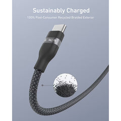 Anker Prime Charger (100W, 3 Ports, Ganprime) with 0.9 M & 1.8M 240W USB-C Cables
