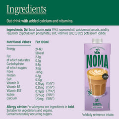 Moma Oat Drink Barista Edition, 6 X 1L