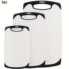 3pcs/13pcs Kitchen Cutting Board, Plastic Cutting Board, Thick Cutting Board, Suitable For Cutting Meat, Vegetables, And Fruits, With Easy-grip Handle, Dishwasher Safe.
