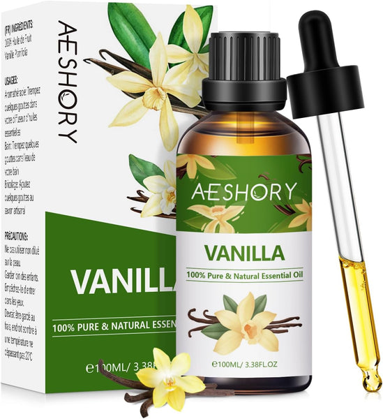 AESHORY Rose Essential Oil 100Ml, 100% Pure Natural Rose Oil for Diffuser, Humidifier, Aromatherapy, Better Sleep, Skin Care, Perfume & Candle Making