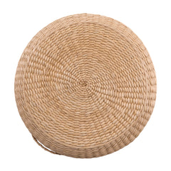 10cm Thicken Straw Cushion, Solid Round Seat Cushions Chair Pad Pillow Seat Soft Tatami Floor Cushion for Yoga Meditation Living Room Balcony Office Outdoor 40cm/50cm