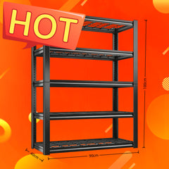 Sturdy Utility Storage Shelves with Five Adjustable Tiers, Made from Industrial-Grade Materials for Handling Storage. This Professional Shelving System Is Designed for Industrial And Scientific Applications storage and organization