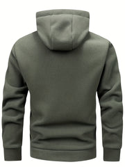Autumn/Winter Hooded Cardigan Sweatshirt for Men and Women, Thickened Polar Sweatshirt Jacket