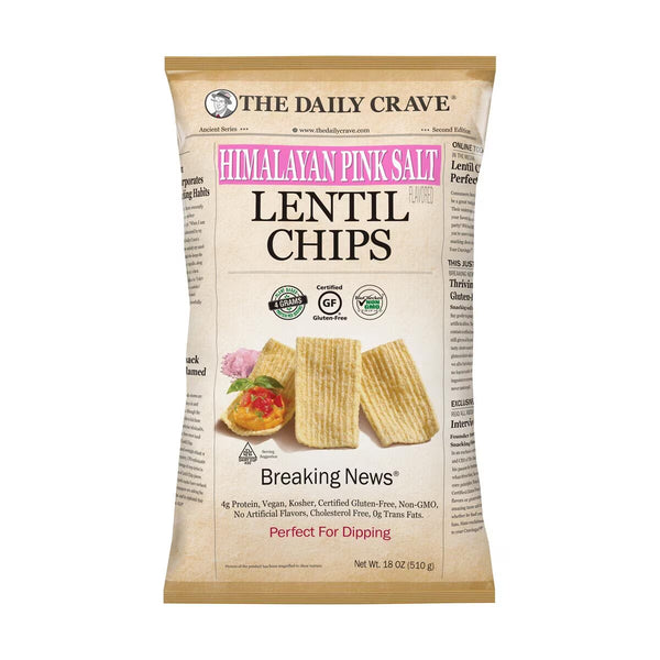 The Daily Crave Himalayan Pink Salt Lentil Chips, 510G