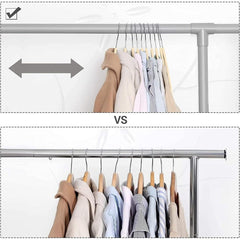40pcs Red Velvet Hangers for clothes - Premium Non-Slip Space Saving Clothes Hangers With Tie Bar, Notched Shoulder, 360° Swivel Hook, Sturdy For Heavier Garments 45 x 24 Cm