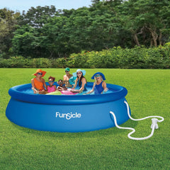 Funsicle 12Ft (3.6M) Quickset Pool with RX330 Cartridge Filter Pump, Pool Cover & Ground Cloth