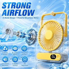 USB Rechargeable Mini Fan with High Speed Airflow And Long Battery Life for Study Office Commuting And Travel