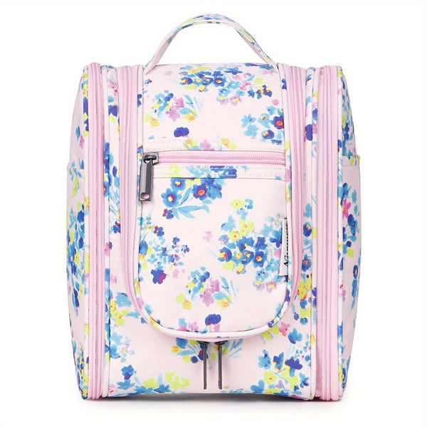 Hanging Toiletry Bag Women Large Travel Makeup Bag Organizer Bag with A PVC Compartment for Essentials Accessories Cosmetics Roomy Toiletries Bag Gift Best Toiletry Bag for International Travel Christmas Gifts