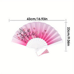 Folding Fan Hand Held Bamboo Fan Chinese Style Wedding Party Dance Fans hot