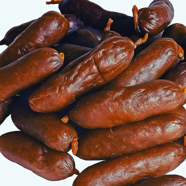 Gourmet Dog Treats - Air-Dried Sausages | Grain-Free, No Derivatives, All-Natural - 200g | Bounce & Bella