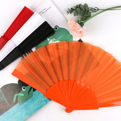 3Pcs Hand Fan Held Portable Spanish Dances Fabric Folding Party Wedding Gift