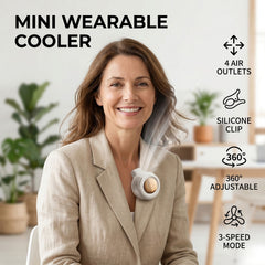 Mini Clip on Fan, Ultra Compact 360° Portable Handheld Fan, 50% Smaller with High Density Battery, Long Lasting Desk Fan, A Good Item for Travel, Outdoor.