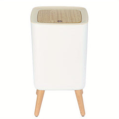 360x220mm 9L Trash Bin Bathroom Bins Garbage Bin with Press top Lid Nordic Modern Waste Bin Modern Waste Bin with Legs for Kitchen Bathroom Bedroom Office Outdoor Dog Proof