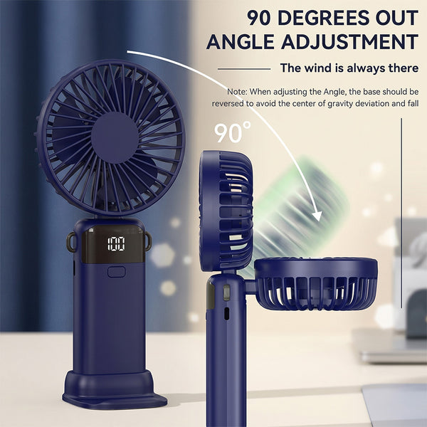Smart LED Digital Cooling Fan with Temperature Display, Adjustable Modes & Timer, Portable Desktop Fan for Home, Office & Bedroom