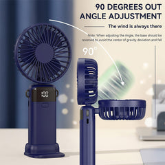 Smart LED Digital Cooling Fan with Temperature Display, Adjustable Modes & Timer, Portable Desktop Fan for Home, Office & Bedroom