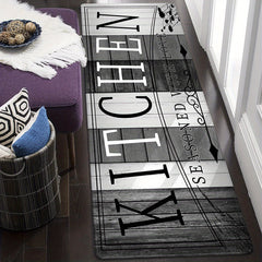 1pc Kitchen Mat, Polyester Fiber Crystal Velvet, Hand Wash Only, Comfortable Cushioning, for Kitchen Laundry Room Hallway Living Room, Ideal Holiday Gift Choice, ≥800g/㎡