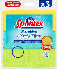 Spontex Microfibre Cloths for Cleaning | 8 Microfibre Collection Cleaning Cloths | for Use as Dusters, Dish Cloths & Kitchen Towels | 30 X 30Cm | Assorted Colours | 8 Count