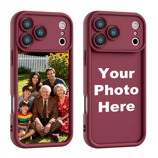 Phone Case - Custom Photo Thick Soft Phone Case - Personalized Case for Iphone 17/ 16/ 15/ 14/ 13/ 12/ 11 Pro Max/ Pro/ Plus, Full Coverage Protection, Scratch-Resistant & Wear-Resistant, Creative Gift for Family & Friends on Birthdays, Christmas
