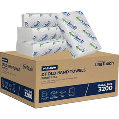 Z fold Paper Towels White Interfold Embossed Paper Hand Towel 2ply C Fold Multi Fold Tissue 3200 Sheets