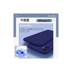 2 of a Set,Phone Case, Midnight Blue for Iphone 11, The Color of The Shock-Absorbing Silicone Sleeve