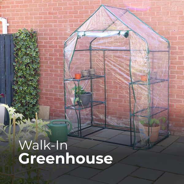 Greenhouse Indoor/Outdoor Use PVC Material Perfect to Storge Flower Pots, Plants