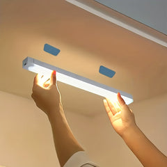 3pcs Warm/White Light 20cm/30cm/50cm Motion Sensor LED Induction Light USB Charging, Magnetic Non Perforated Long Night Light, Suitable for Home and Office Use, Back to School Gift