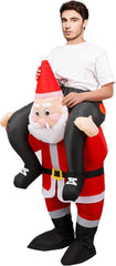 Christmas Inflatable Santa Claus Costume Xmas Santa Cosplay Elk Reindeer Suit Christmas Carnival Halloween Party Costume Prop for Adult