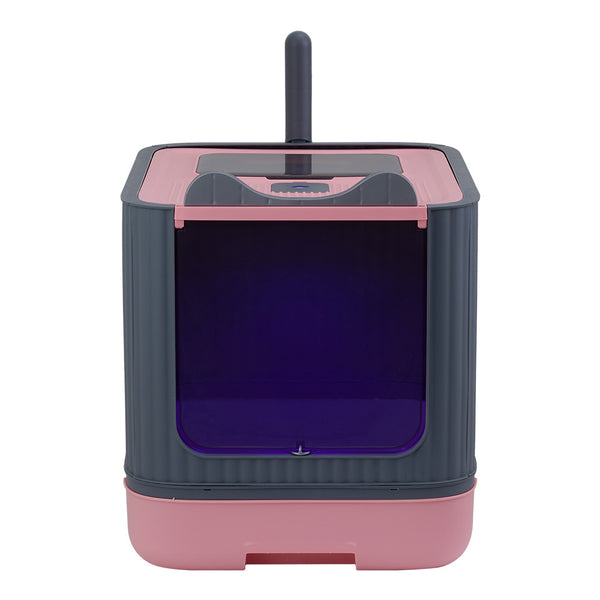 Cat Litter Box, Plastic Pet Toilet, Removable Litter Box, Large Cat Litter Box Hooded Litter Tray Drawer, UV Sterilization and Deodorization, Provide Your Cat with A Comfortable Place