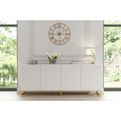 Ripple Duo 200cm Modern Sideboard with Fluted Doors and Storage