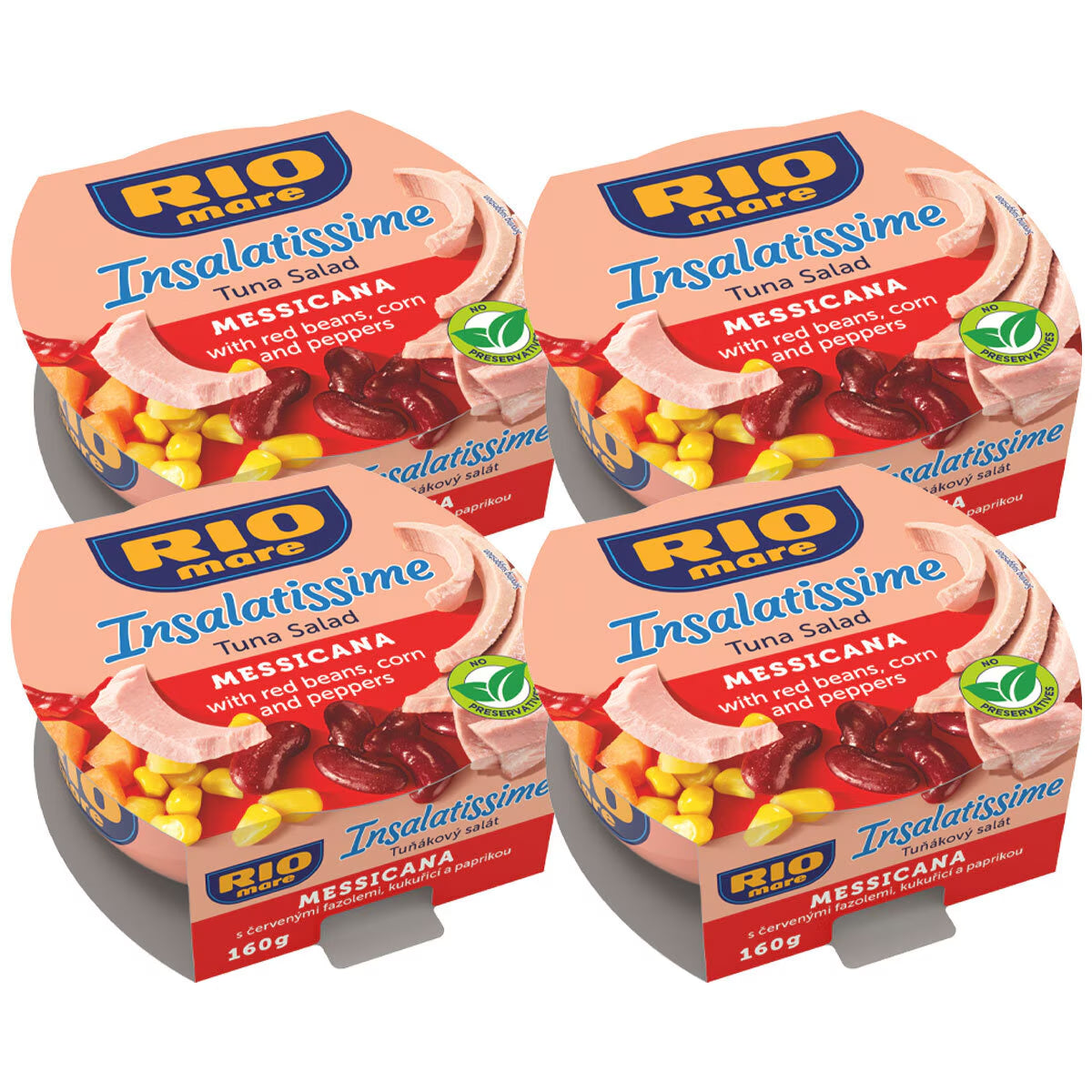 Rio Mare Insalatissime Mexican Style Tuna Salad, 4 X 160G