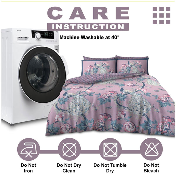 VELVETIO Alexia Printed Duvet Cover Set with Matching Pillowcases | Lightweight, Ultra Soft & Wrinkle-Resistant Comforter Cover with Secure Button Closure | Designed for Easy-Care and Long-Lasting Comfort | Available in Single Double & King Sizes | Stylis