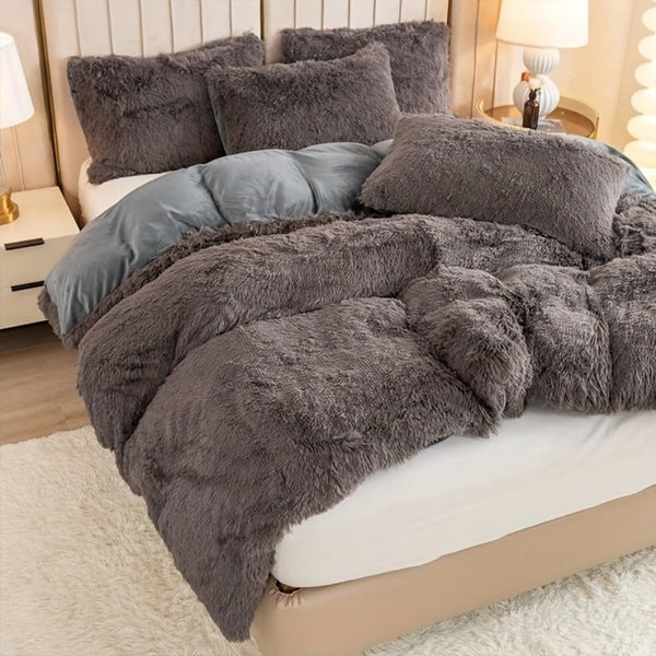Long Cord Microfiber Duvet Set in Soft Pink | Hotel-Quality Comfort with Button Closure & Corner Ties | Machine Washable for Easy Care | Single, Double, King, Super King Sizes Available